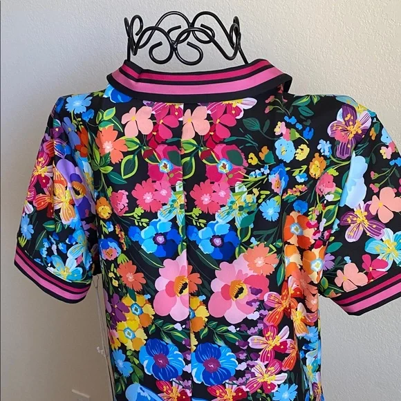 NWT Johnny Was Bee Active Polo Tennis Dress in Wild Bloom - Picture 8 of 11